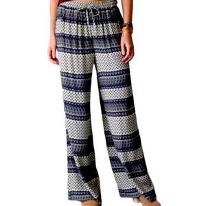 American Eagle Paisley Wide Leg Palazzo Pants